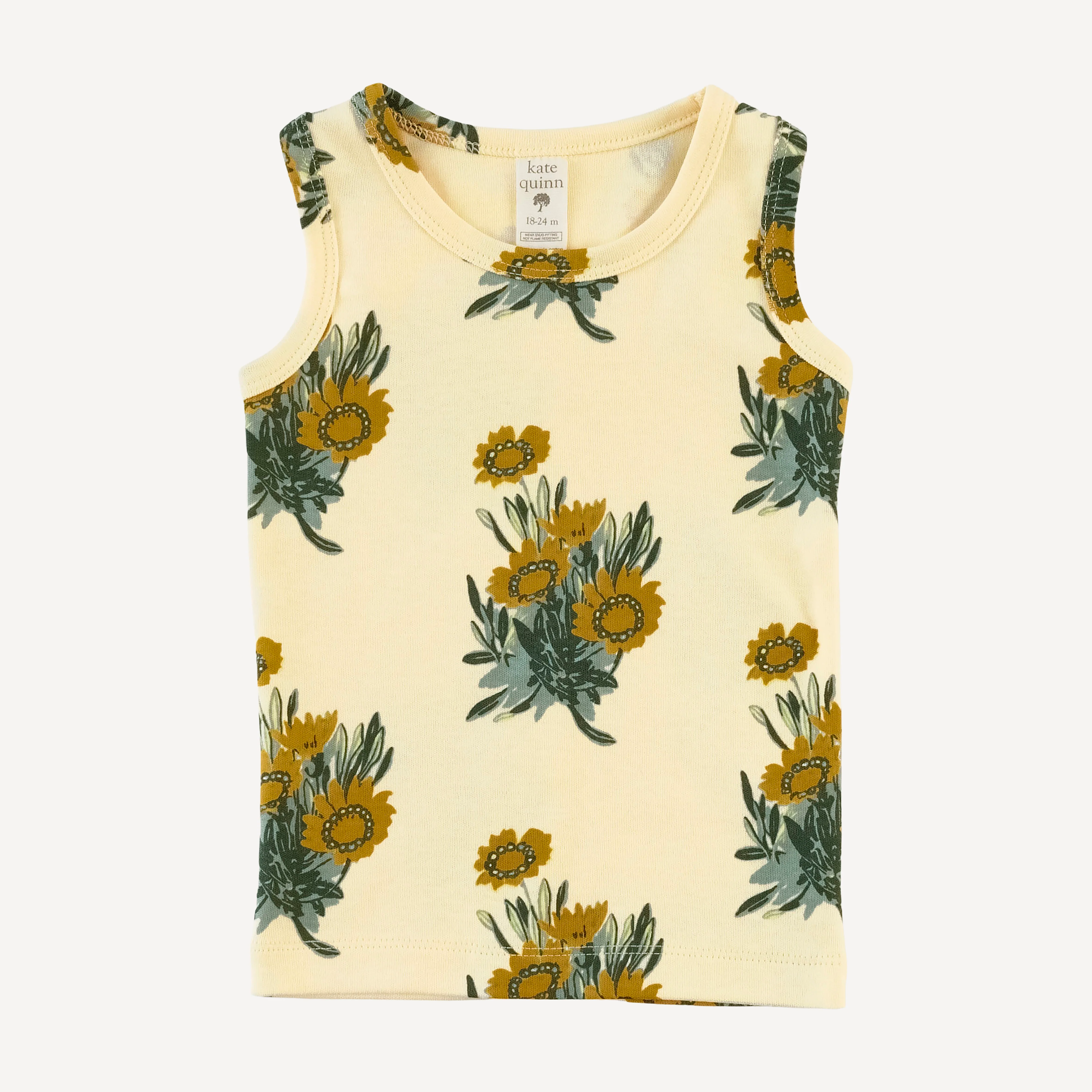 tank shortie pj set | calendula | organic cotton interlock - Image 3