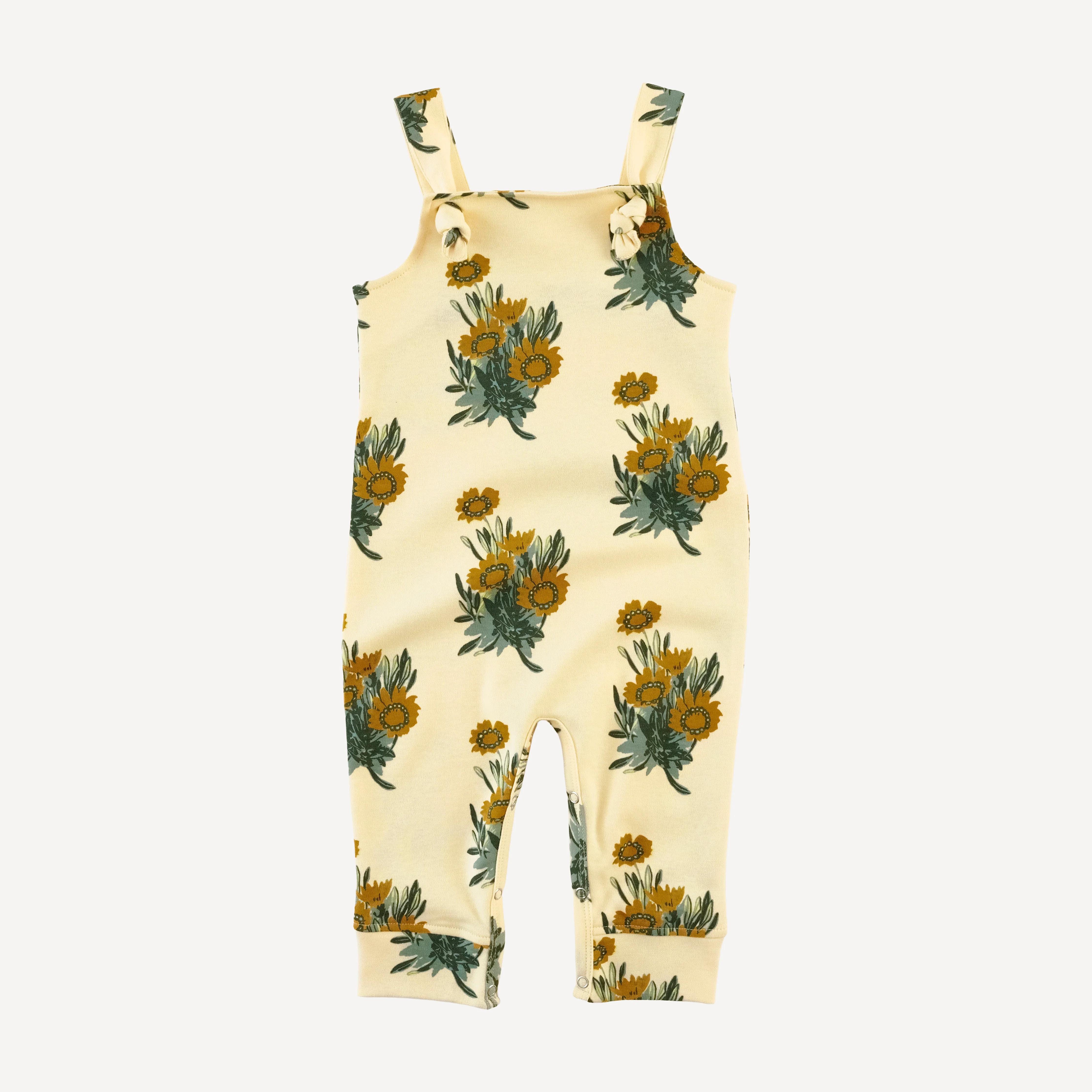 tie overall jumpsuit | calendula | organic cotton interlock