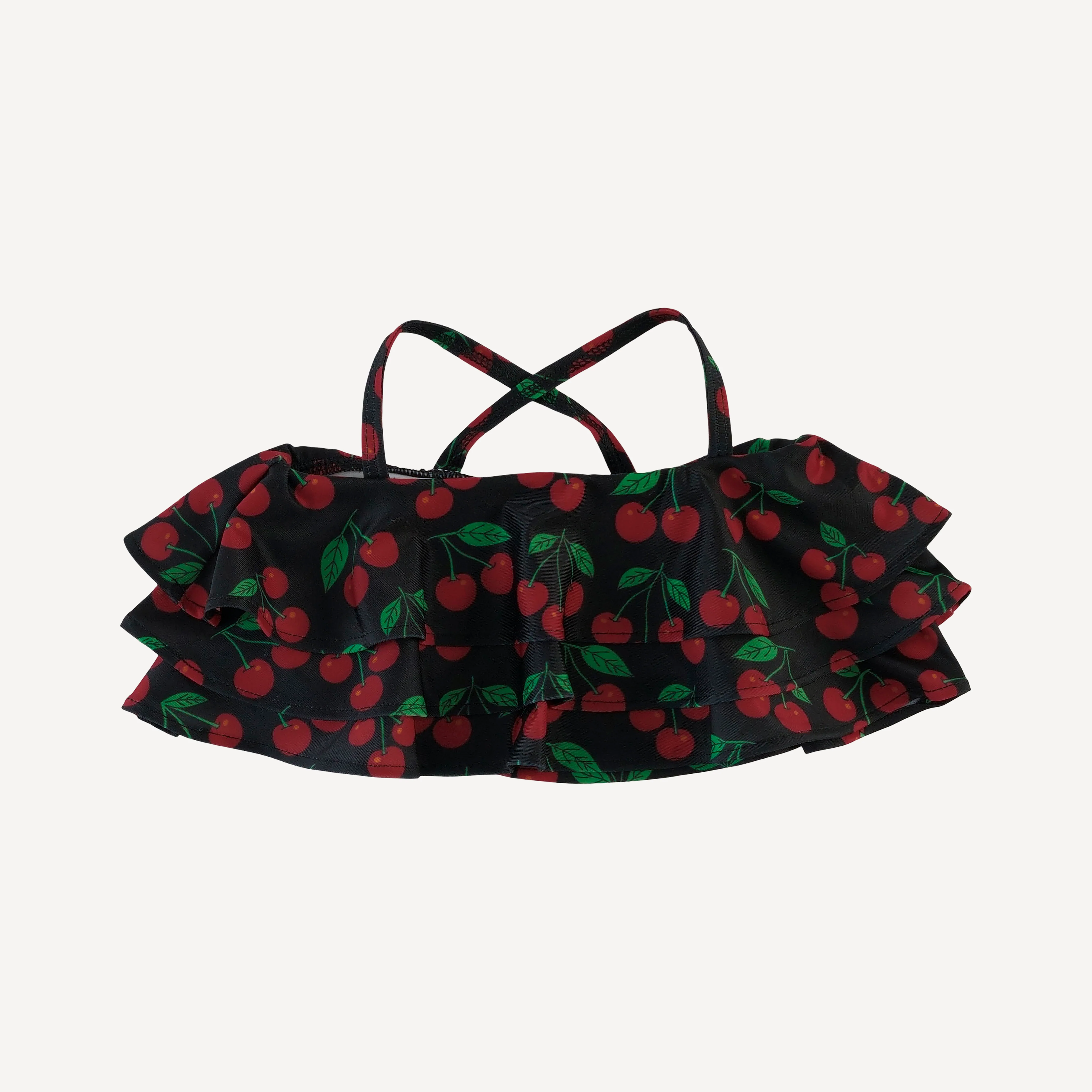 tiered ruffle bikini | cherries | swim - Image 3