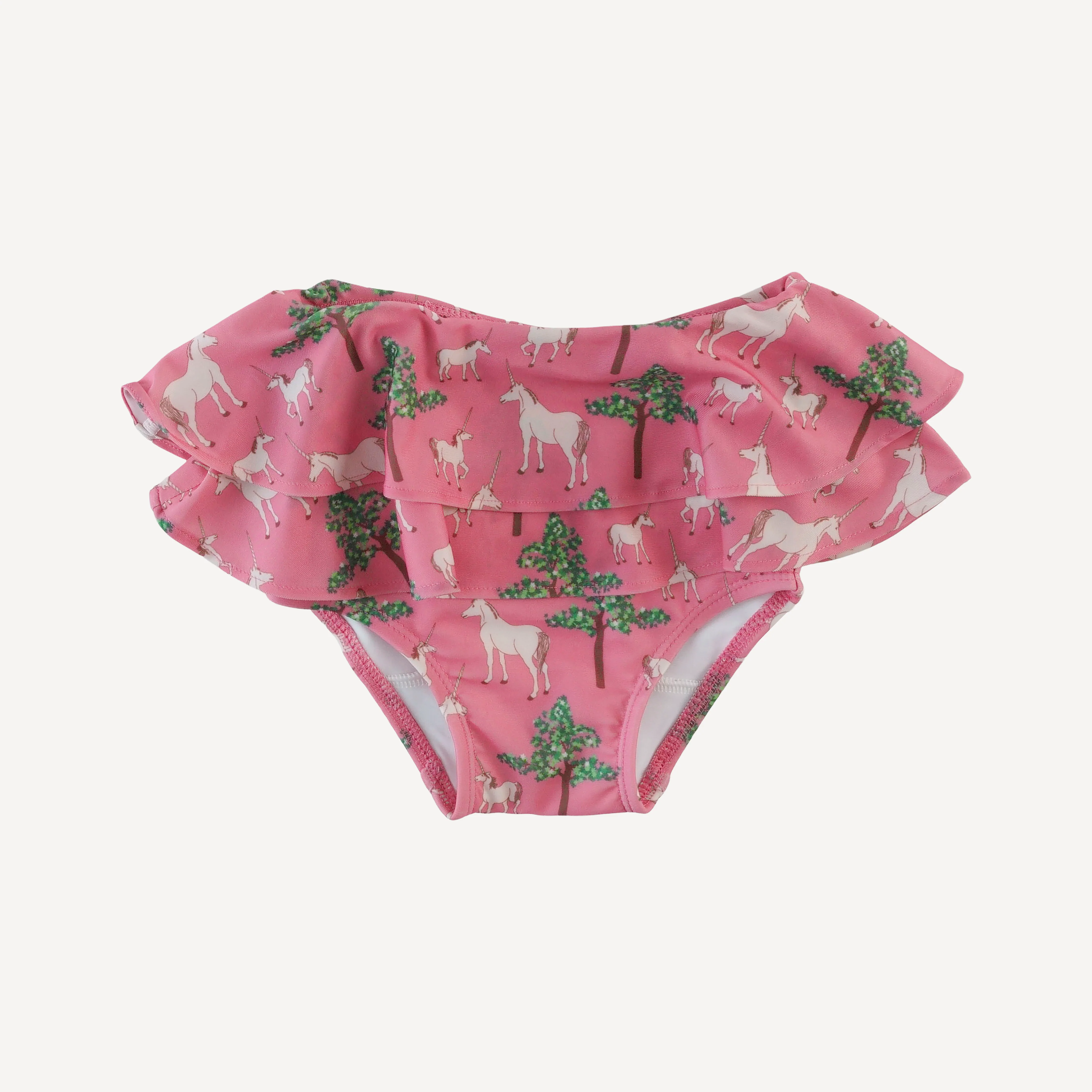 tiered ruffle bikini | pink unicorn party | swim - Image 4
