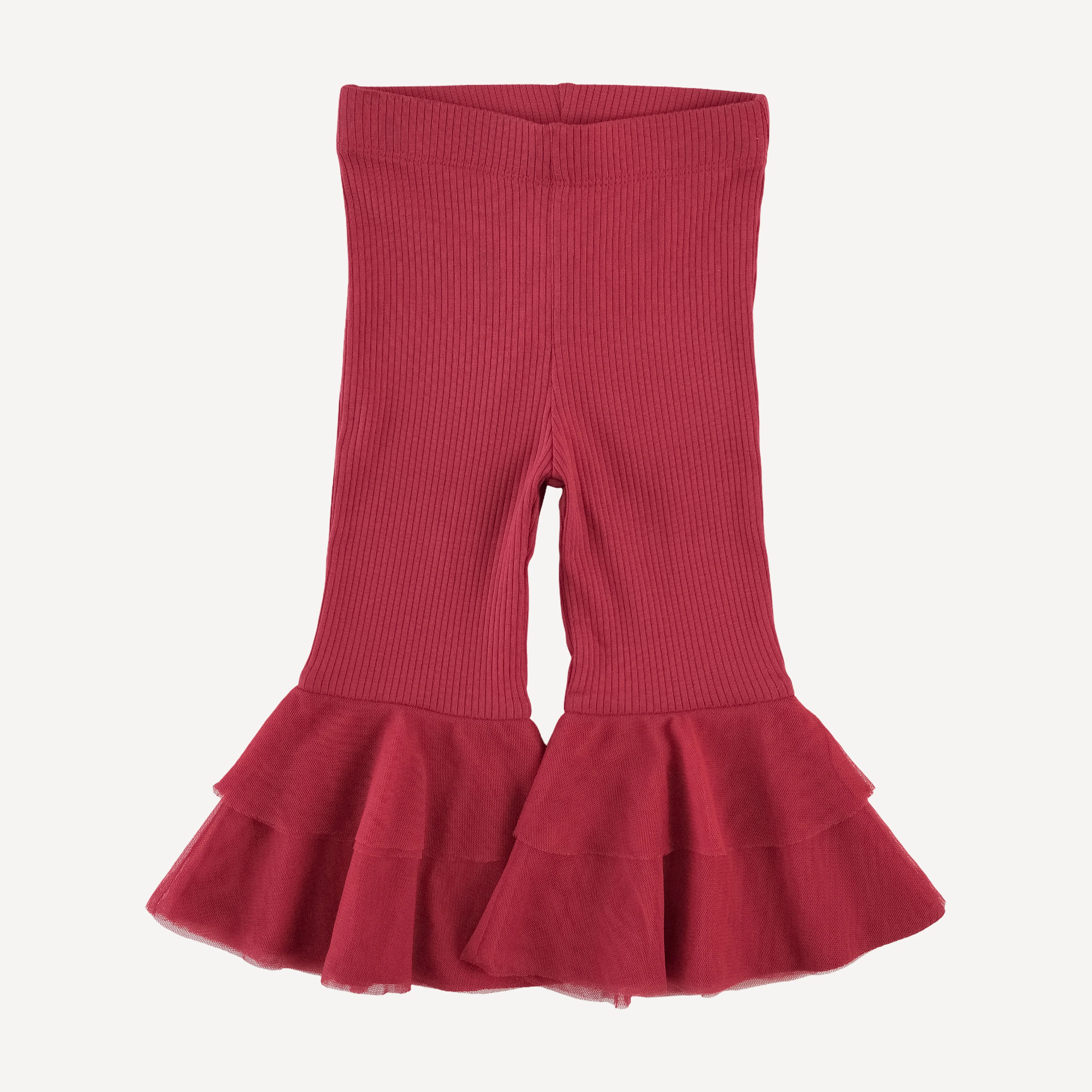 tulle anne pant | cardinal | organic cotton single rib