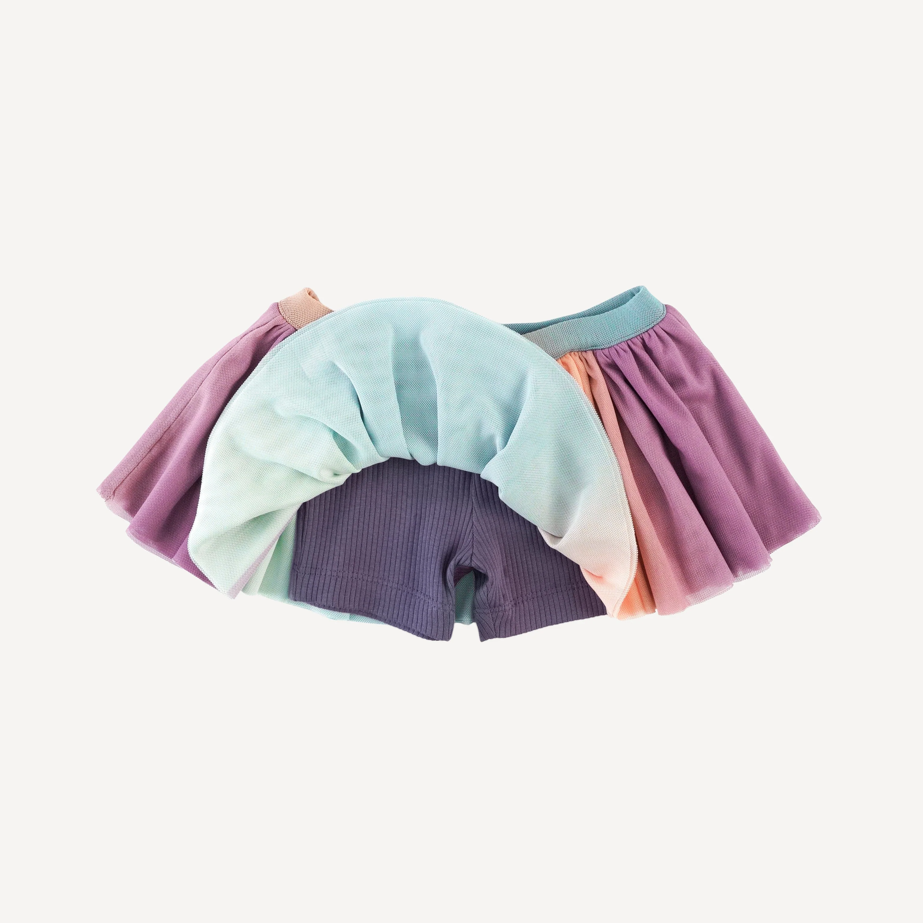 tulle ballerina tutu short | grapevine  | organic cotton single rib - Image 2