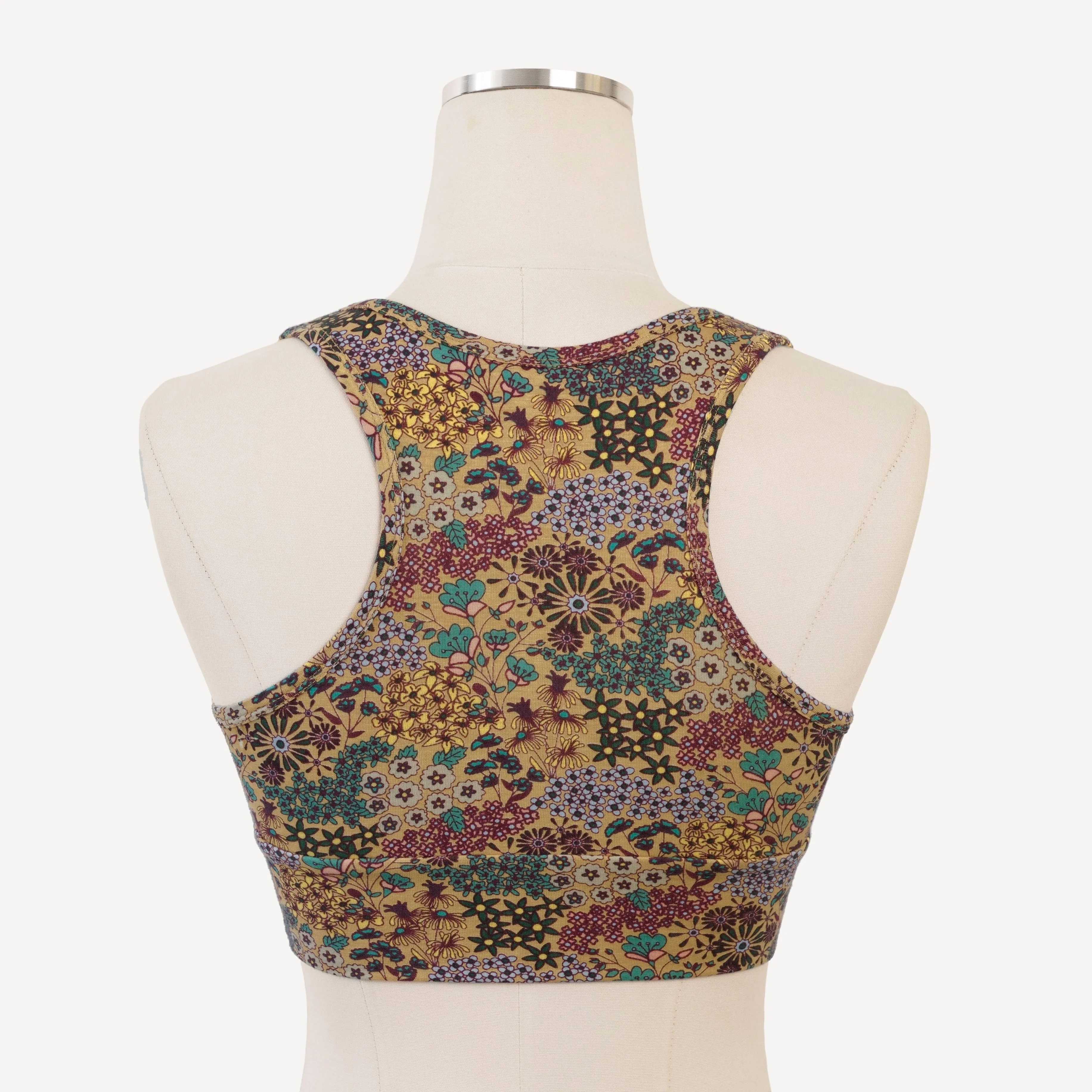 womens sleep bra | taffy ditsy | bamboo - Image 3