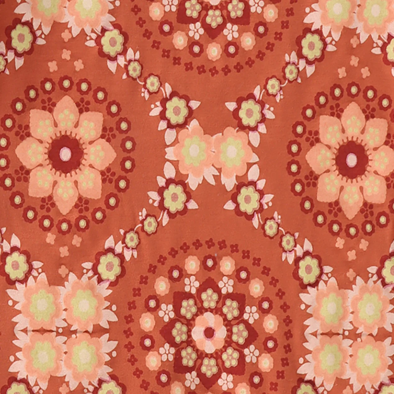 long sleeve piped cargo pocket dress | 70s floral wallpaper | bamboo - Image 2