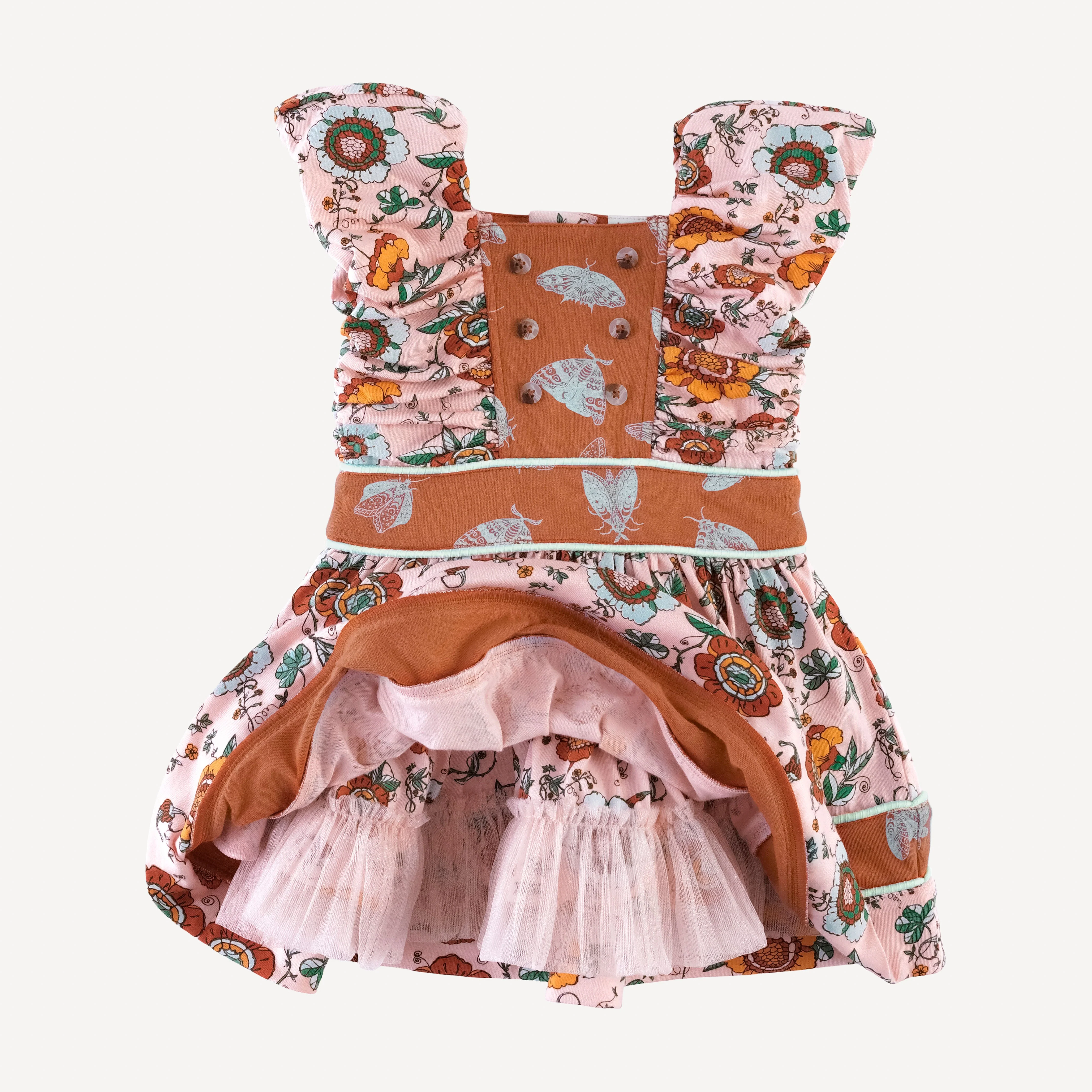 wonderland dress | chinoiserie floral | organic cotton jersey - Image 2